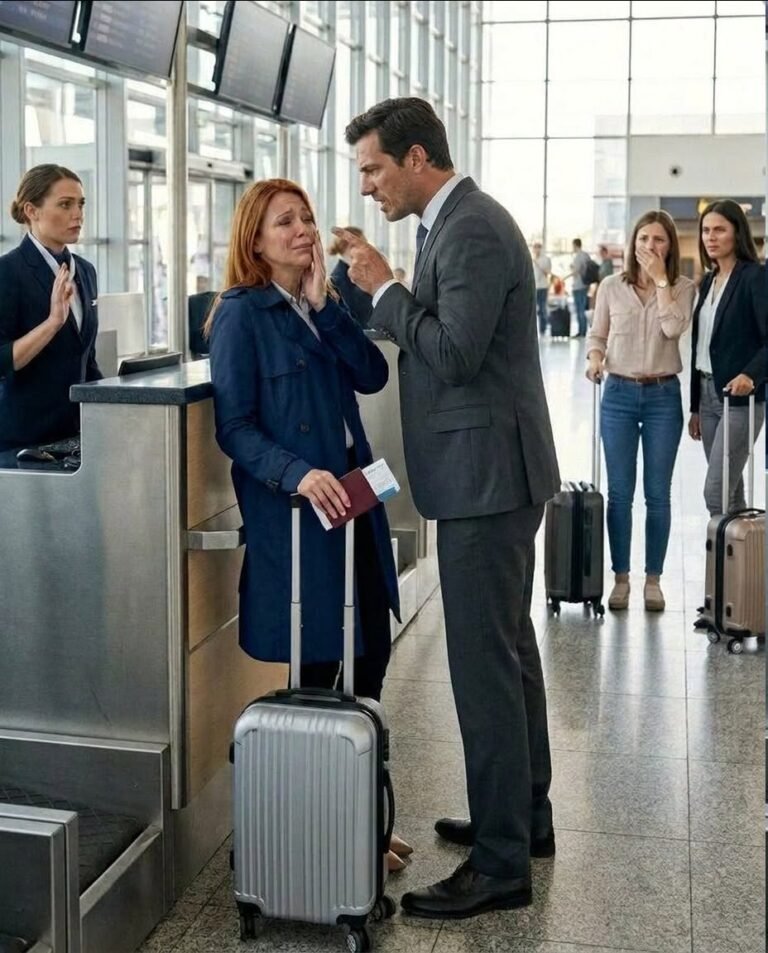 My father slap:ped me at the airport because I refused to give my first-class seat to my younger sister… and seconds later, my entire family realized I had paid for the entire trip myself.