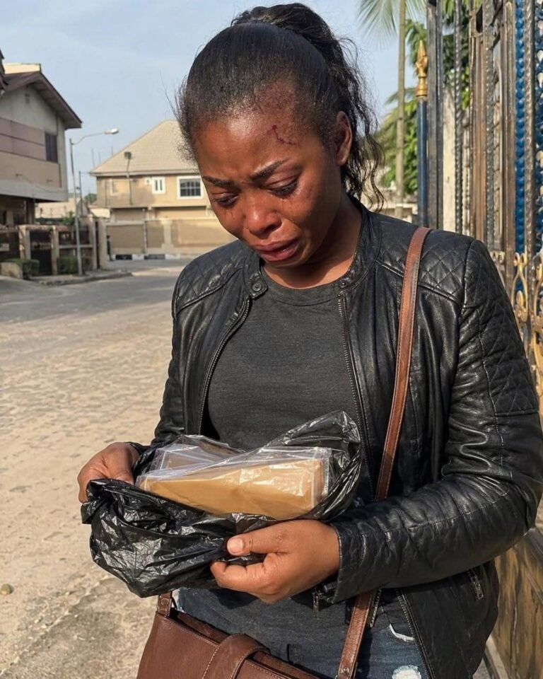 As I walked out of my in-laws’ house with nothing, my father-in-law handed me a trash bag and said, “Take this out on your way.” but when I opened it at the gate… my hands started shaking.