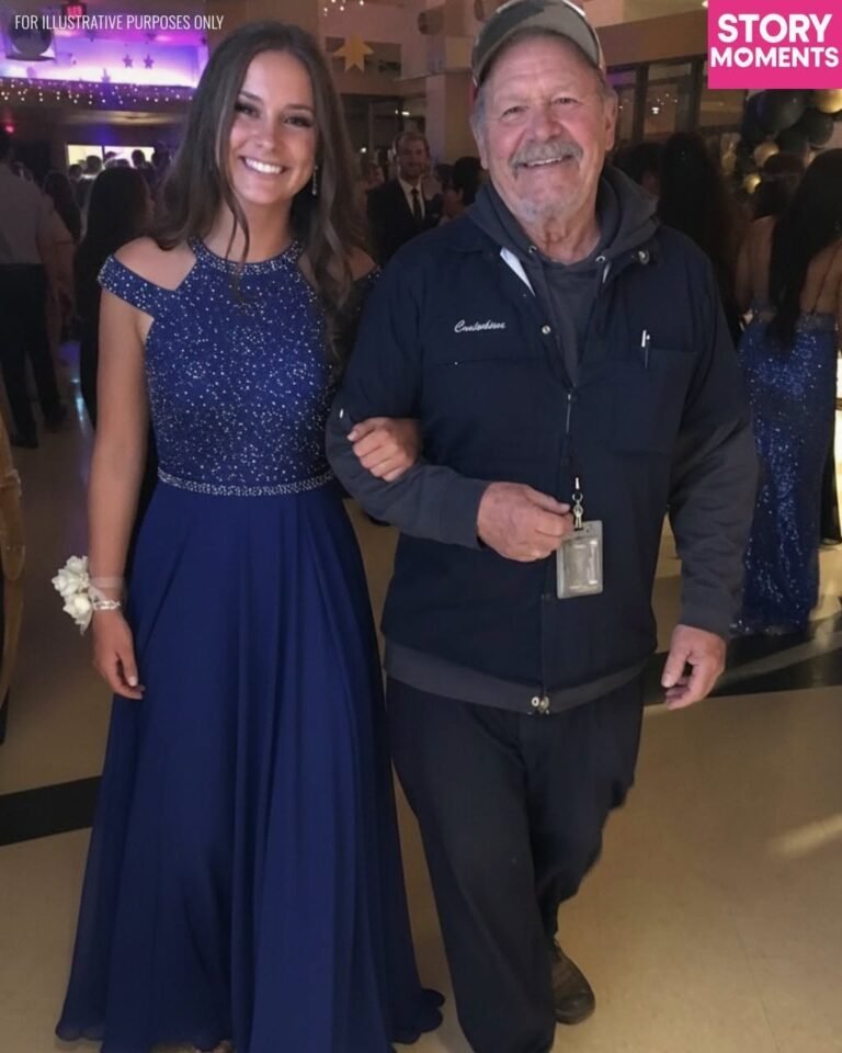 My Daughter Chose the School Janitor to Walk Her Across the Graduation Field Instead of Me – I Felt Embarrassed Until He Pulled an Old Envelope from His Pocket and Read It Out Loud