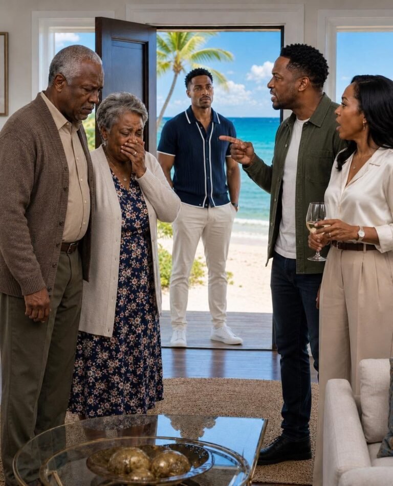 I bought my parents a $425,000 seaside mansion for their 50th anniversary, but when I arrived, my mother was crying and my father was shaking. 1