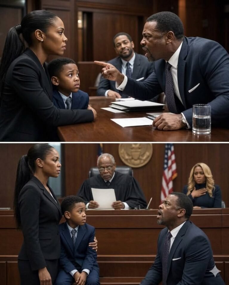 “Take your brat and go to hell,” my husband hissed at my 7-year-old during our 10 AM divorce hearing. “The ruling is finalized. He gets everything,” his lawyer smirked.