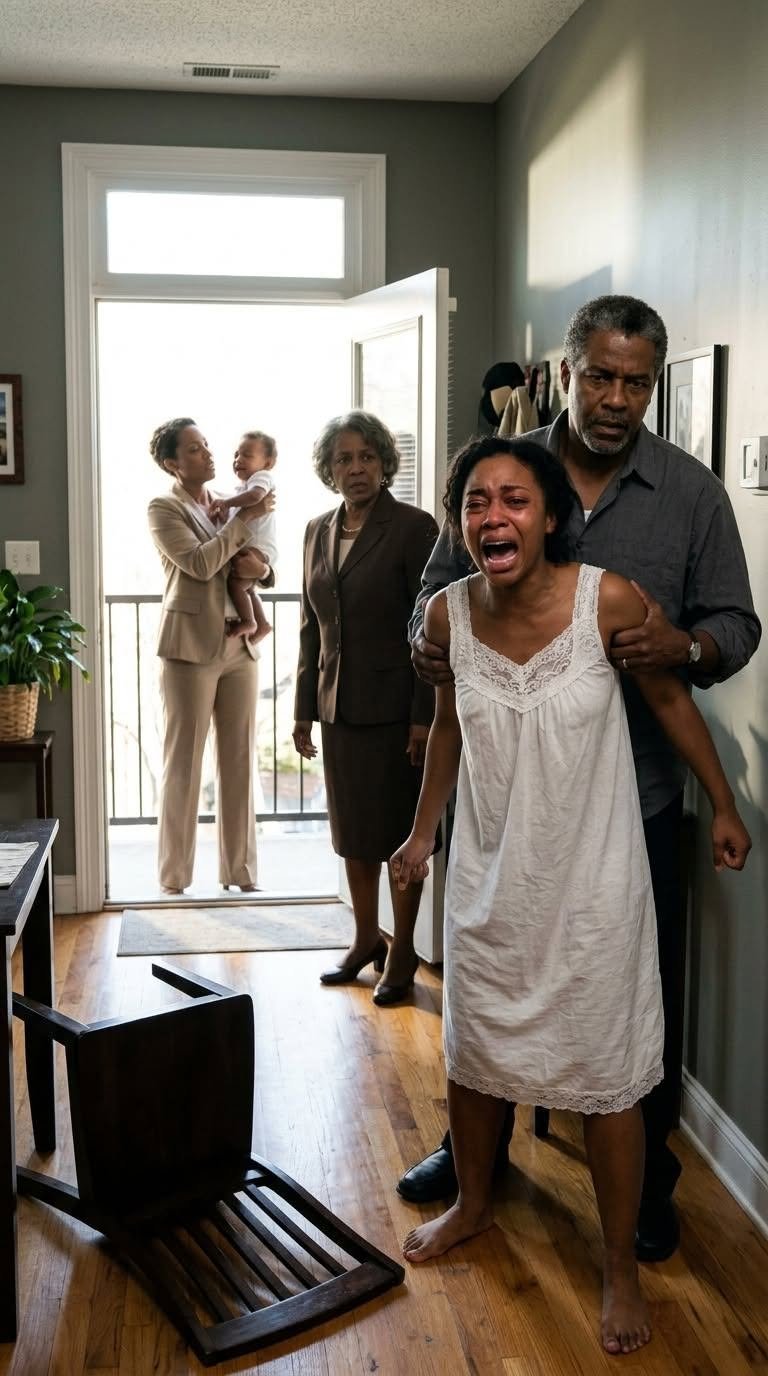 I walked into my parents’ house with my newborn in my arms when my sister yanked her away. My parents didn’t blink. “Sign the house and the car over to your sister. Now.” I laughed weakly. “Please… I just gave birth.” My sister leaned close, voice sharp. “Deed first—or the baby goes out the window.” I lunged forward. My father pinned my arms behind my back. And then my sister crossed a line no one could ever erase. In that instant…