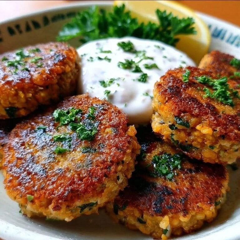 Ultimate Mediterranean Lemon Chickpea Patties with Yogurt Sauce