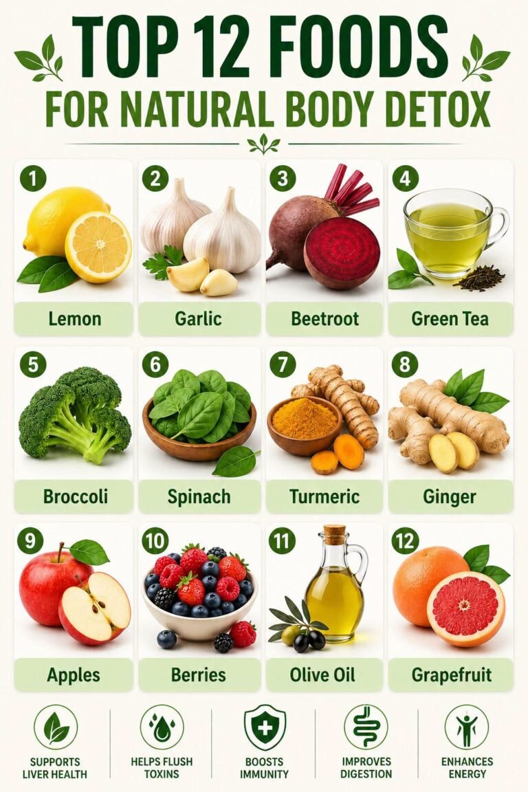 Top 12 foods for natural body detox 