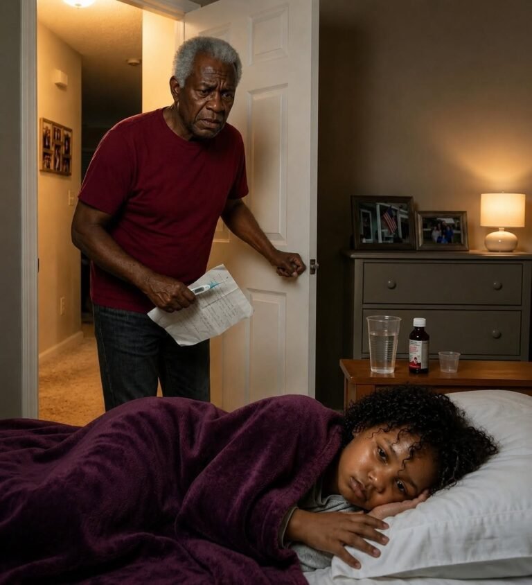 My eight-year-old adopted granddaughter called me at 1:58 a.m. and whispered, “Grandpa, I feel so hot.” Her parents had taken her brother to Florida for his birthday, but one note left on the kitchen counter proved this was not an accident.