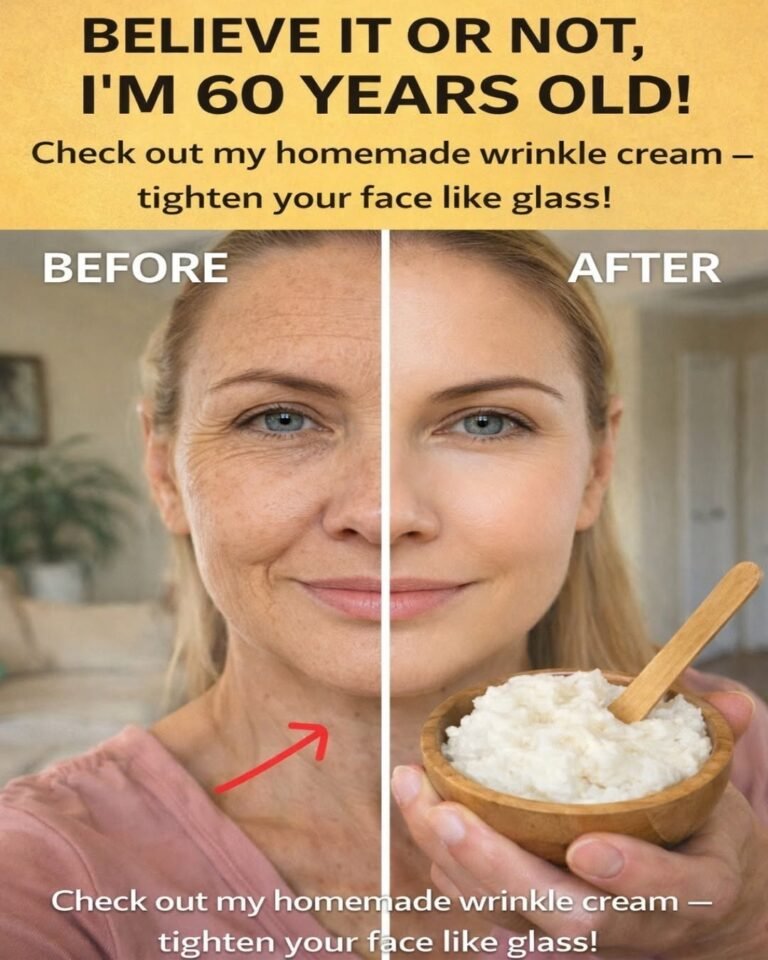 Prepare the baking soda cream and apply it before sleeping. Goodbye wrinkles and blemishes…