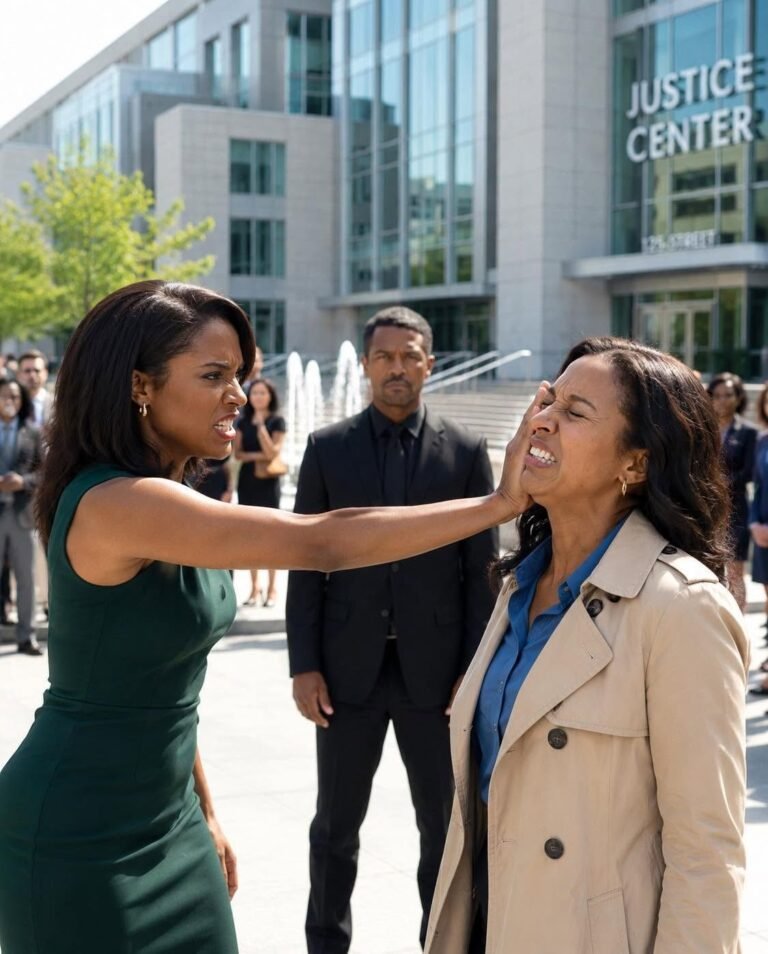 My Husband’s Mistress sʟᴀᴘᴘᴇᴅ Me Outside the Courtroom. I Didn’t Cry, I Didn’t Scream… I Just Smiled. Minutes Later, the Entire Room Found Out Who I Really Was.