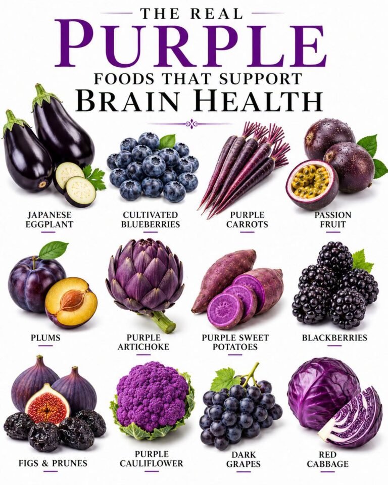 Purple foods that supports brain heart 