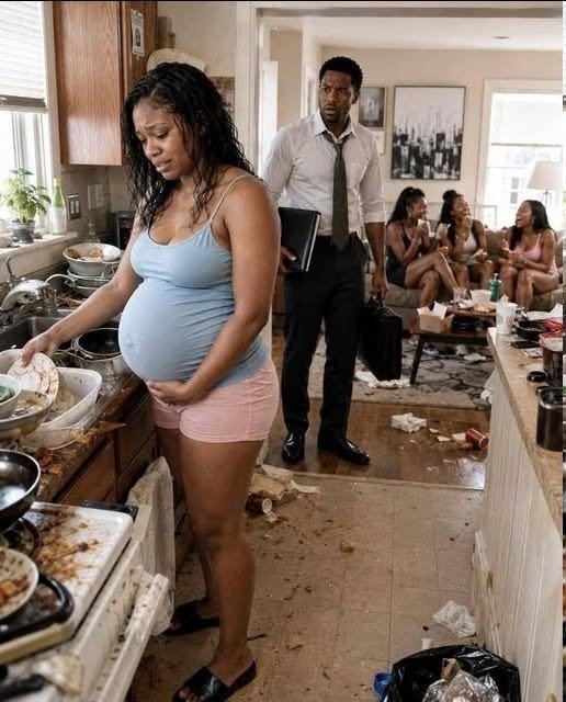 He came home at 10 P.M. and found his 8-MONTH PREGNANT WIFE WASHING DISHES ALONE while his family laughed in the living room … but after…