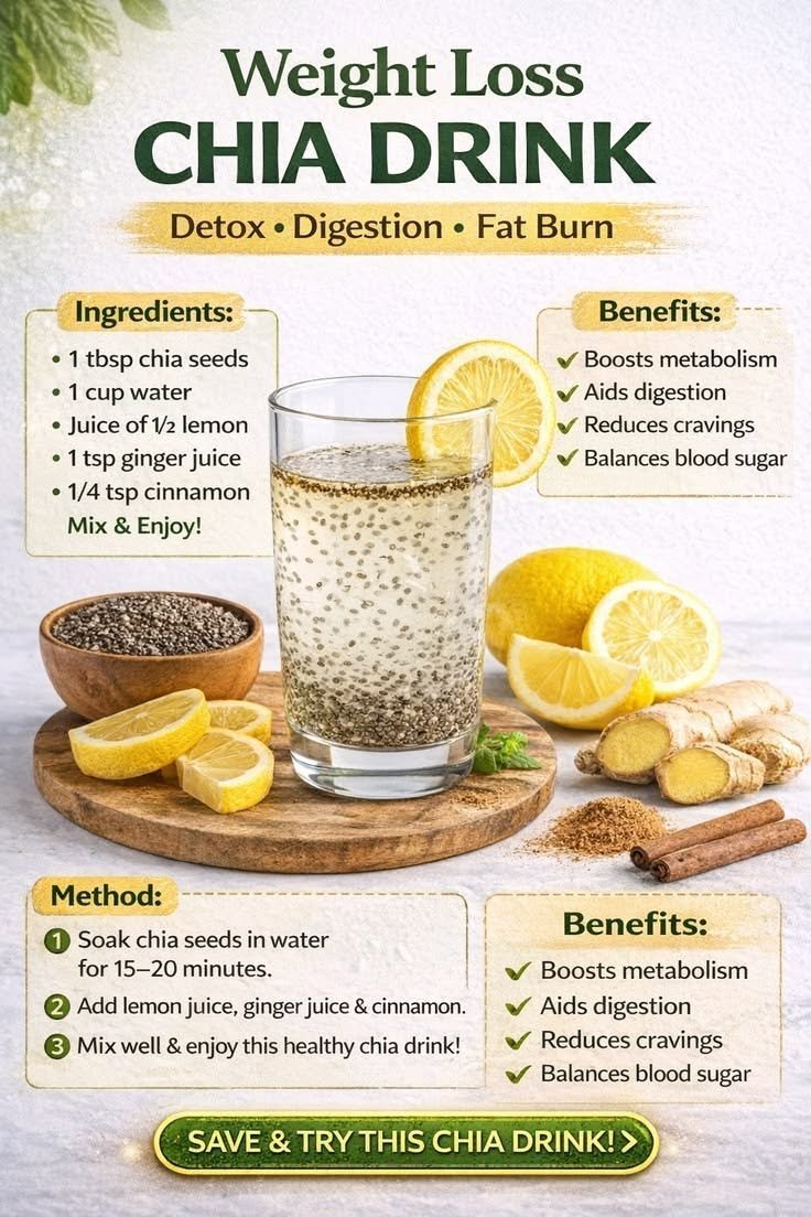 weight loss chia drink