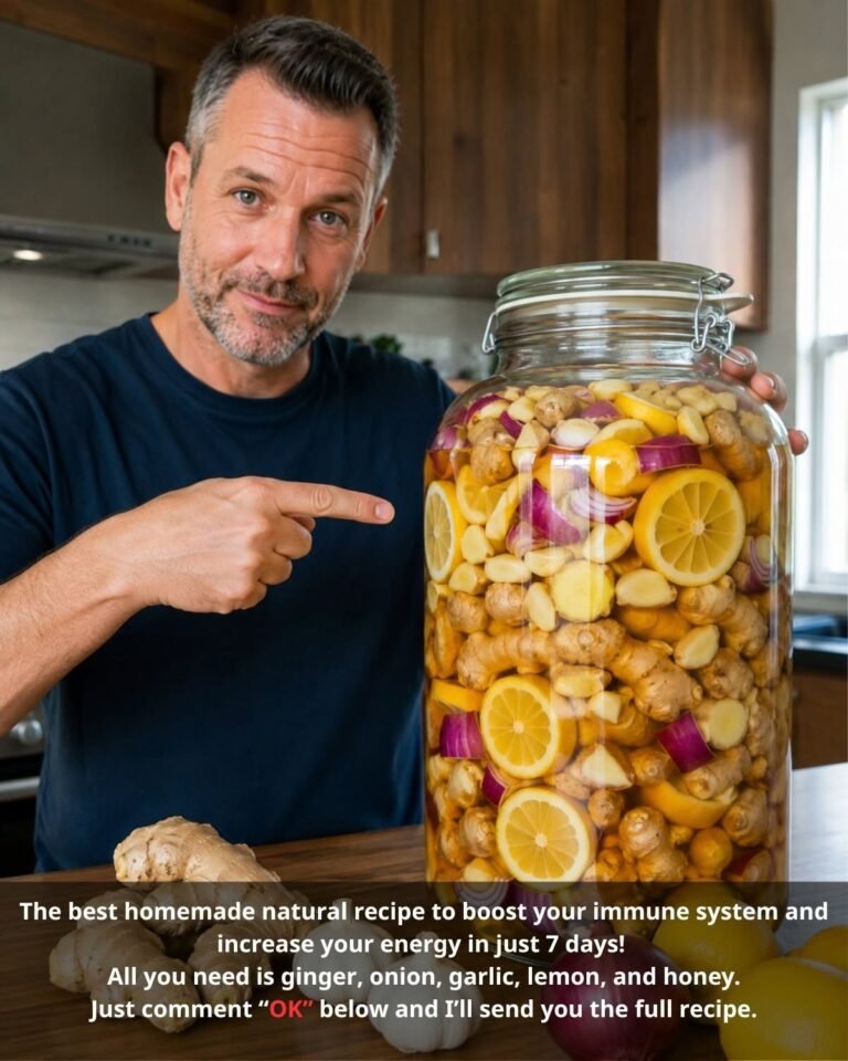 The best homemade natural recipe to boost your immune system and increase your energy in just 7 days! All you need is ginger, onion, garlic,