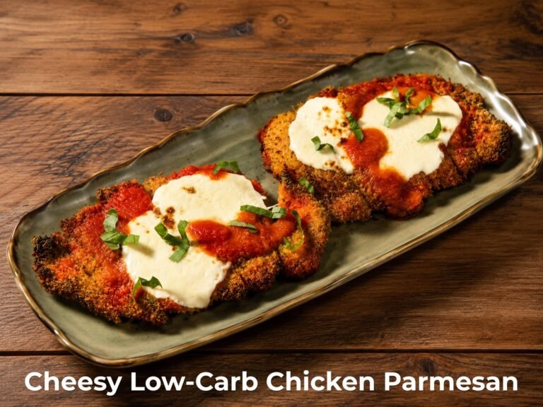 Cheesy Low-Carb Chicken Parmesan