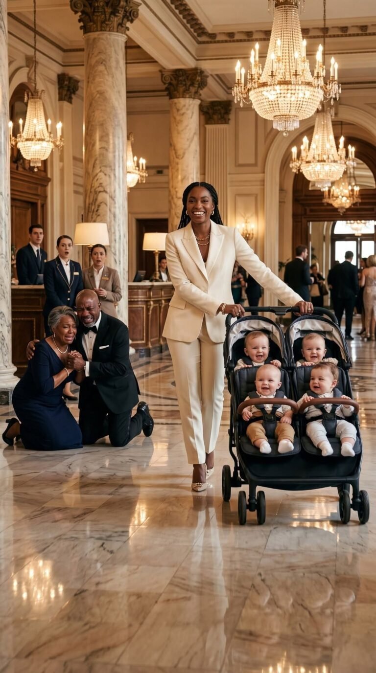 All five babies in the bassinets were White. My husband took one look and shouted, “They’re not my children!” Then he walked out of the hospital and never came back. I held five newborns alone as nurses whispered and doors closed behind him. Thirty years later, he stood before us again—and the truth waiting for him shattered his entire billionaire empire.