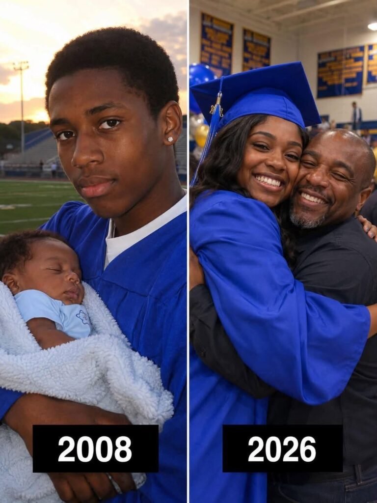 The night before his graduation, my dad found a baby in his bike basket — 18 years later, the woman who abandoned her showed up at my ceremony