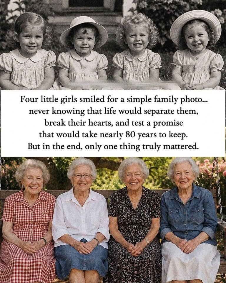 Four little girls smiled for a simple family photo… never knowing that life would separate them, break their hearts, and test a promise that would take nearly 80 years to keep. But in the end, only one thing truly mattered. 1