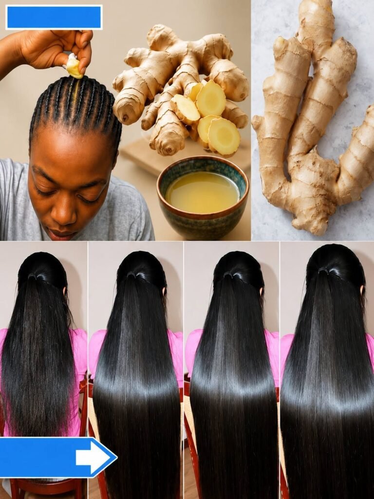 Stronger, Longer Hair with Ginger and Rice Natural Hair Care Miracle