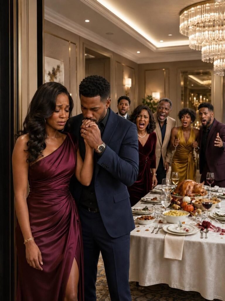 My Father Invited the Whole Family to Thanksgiving, but My Mother Forced Me to Cook in the Kitchen While Everyone Else Celebrated. Two Hours Later, a Man in a Black Suit Walked In, Kissed My Hand, and Said, “Sorry, Darling, I Was Late.” Then My Family Froze in Disbelief, Because…