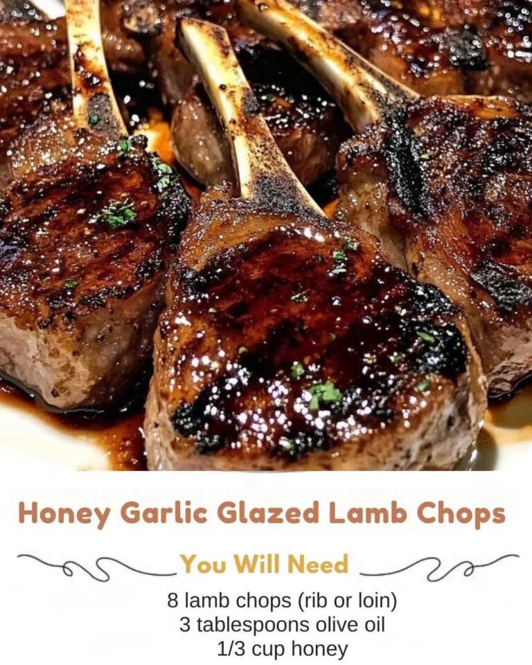 honey garlic glazed lamb chops