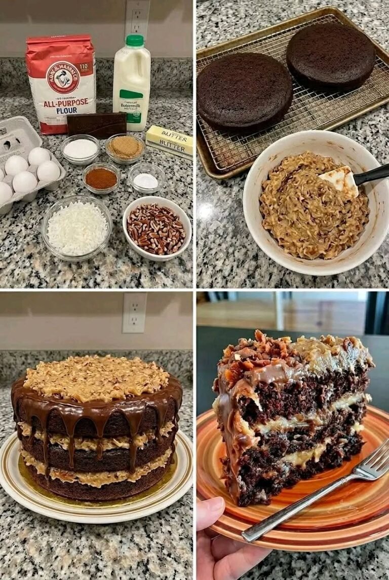 Homemade German Chocolate Cake 