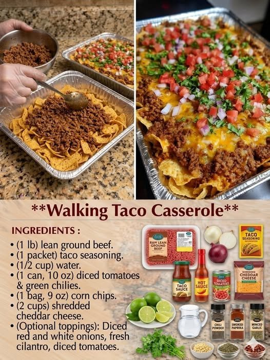 Walking Taco Casserole