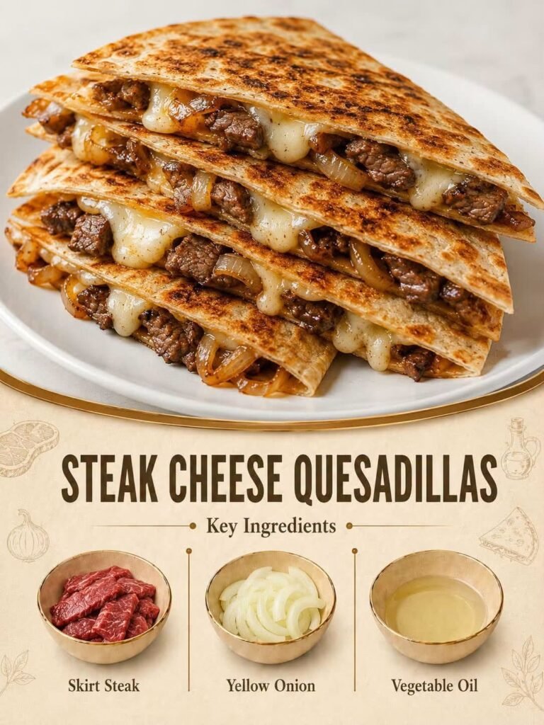 Loaded Steak Quesadillas