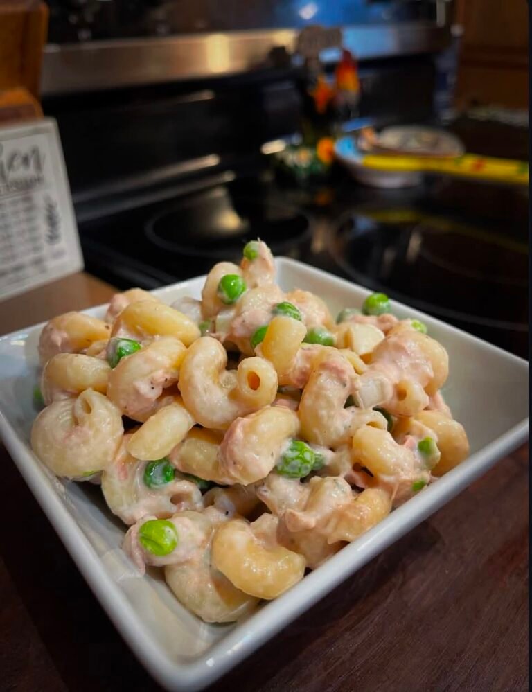 Creamy Tuna Pasta Salad with Peas