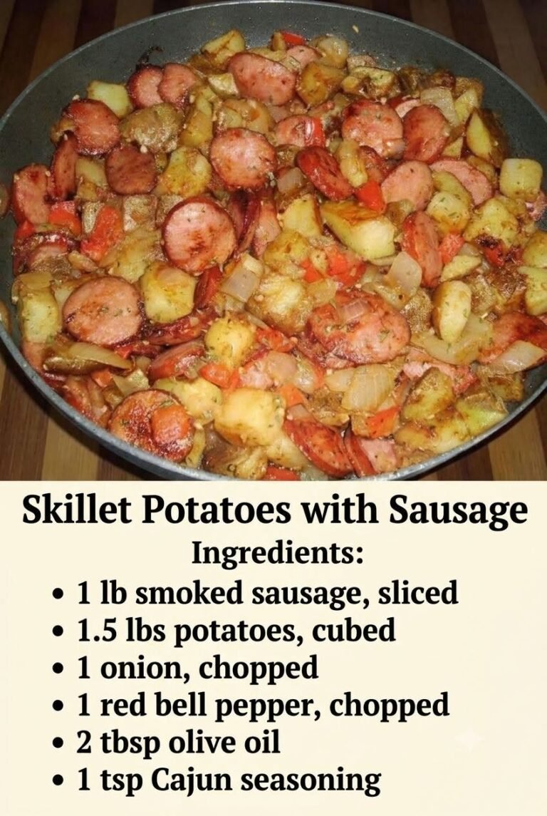 Skillet Potatoes with Sausage 