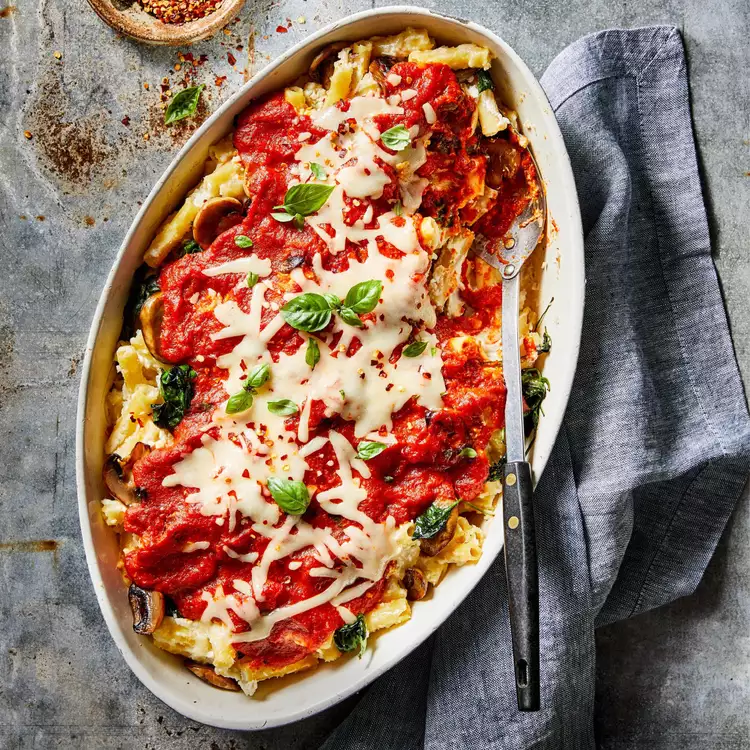 Delicious Meatless Baked Ziti