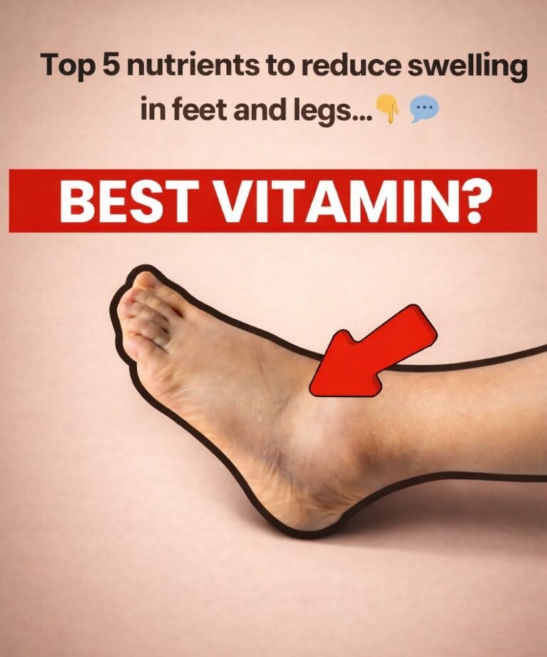 Top 5 nutrients to reduce swelling in feet and legs