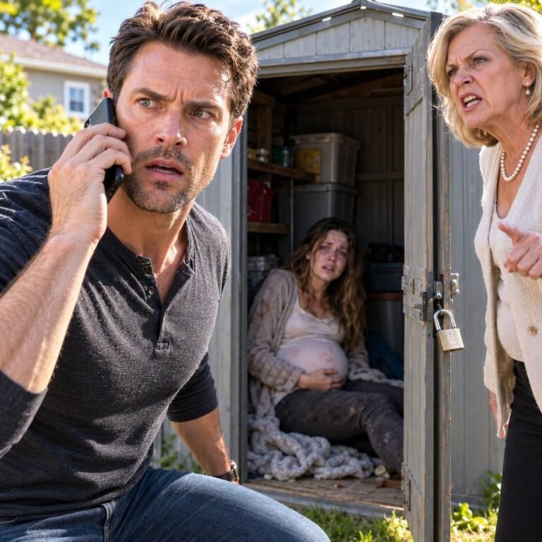 I returned home early from a business trip and found my four-month-pregnant wife starving in a locked shed, but my mother only shrugged and said, “I was teaching her a lesson” – News