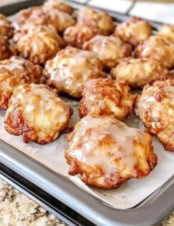 Classic Glazed Apple Fritters