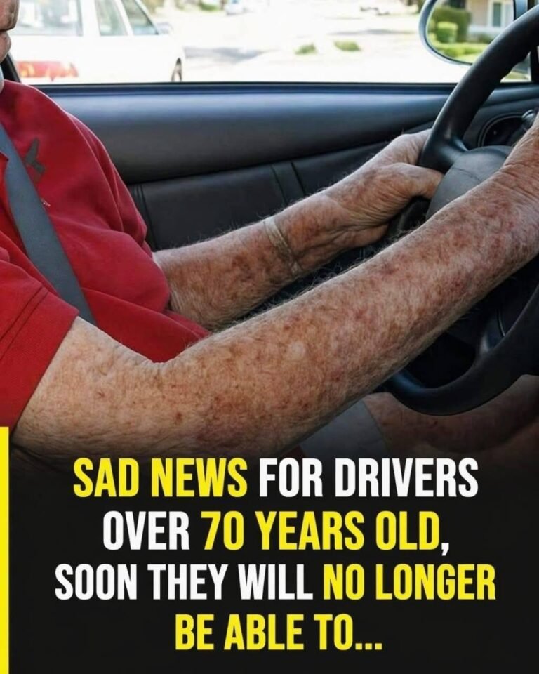 Sad news for drivers over 70, they will soon no longer be able to…