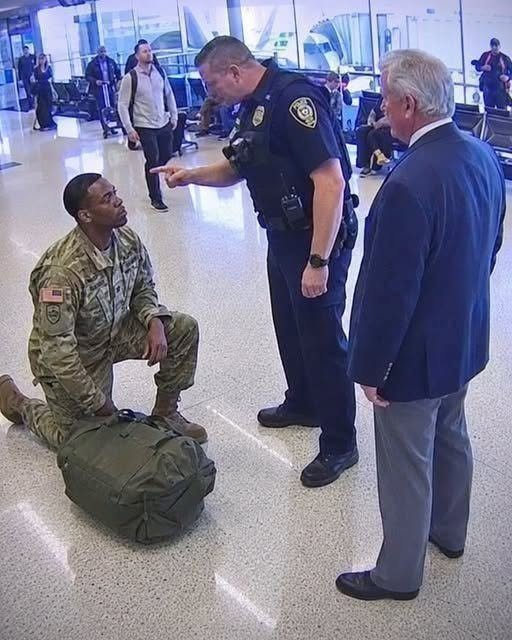Cops Humiliate Returning Soldier at Airport — Unaware His General Is Right Behind Them