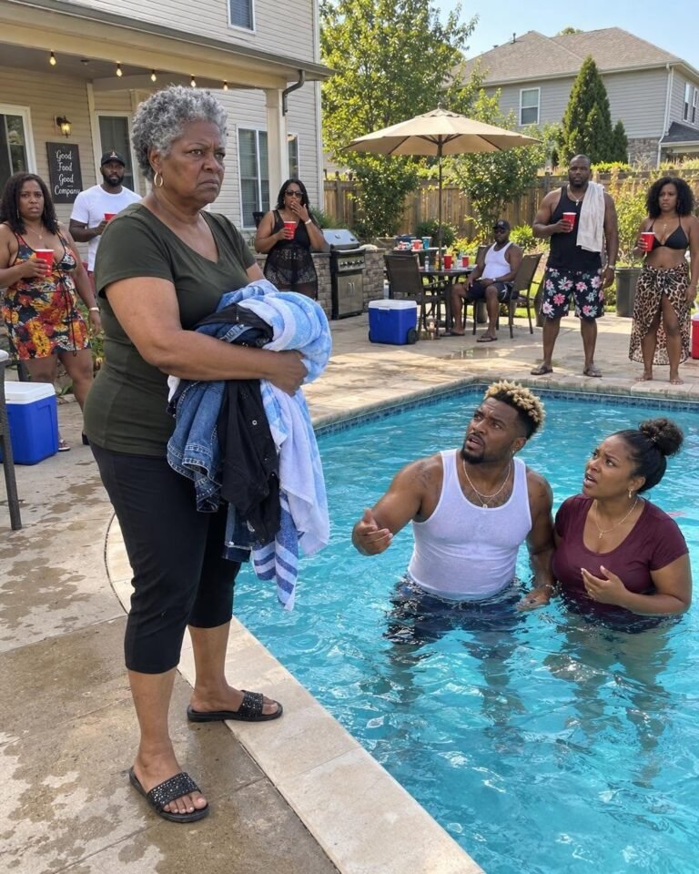 At 5:42 p.m., I found my husband in our $18,000 backyard pool with the neighbor who came every Tuesday to “borrow sugar” — and he whispered, “Don’t make a scene.”
