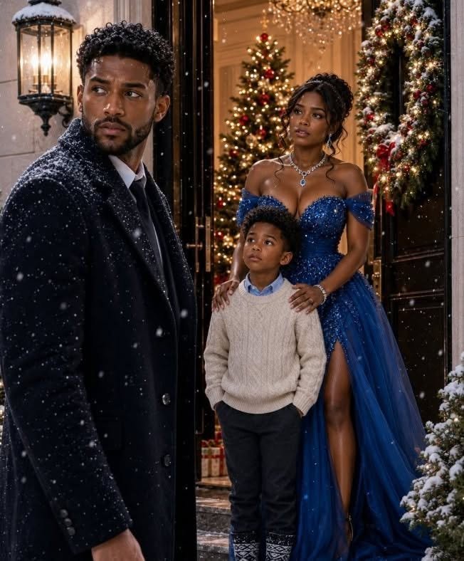 Seven years after my divorce, I showed up at my ex-wife’s house on Christmas Eve expecting her to hate me, curse me, maybe slam the door in my face. Instead, a little boy came racing through the house in red Christmas socks, stared at me with my own blue-gray eyes, and asked, “Who are you?” Then Emily told me his age, and suddenly every lie that had destroyed our marriage began unraveling.