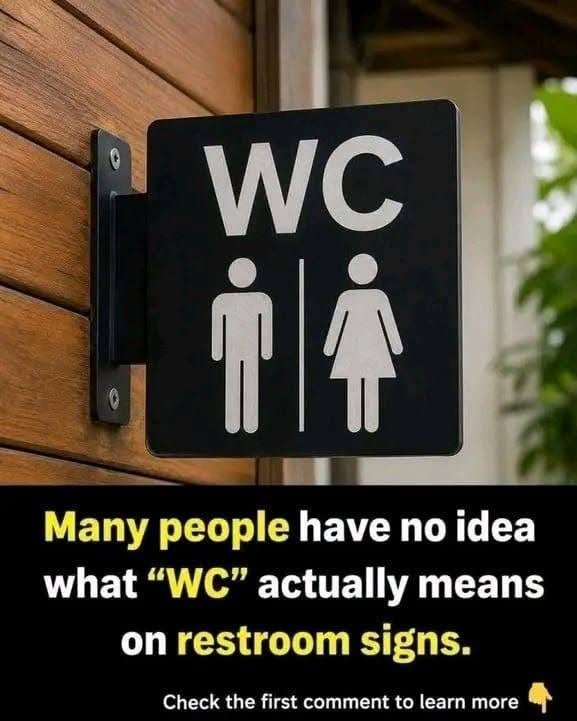 Most Public Toilets Have a ‘WC’ Sign Outside, But No One Seems to Know What It Means??? 😲🚻
