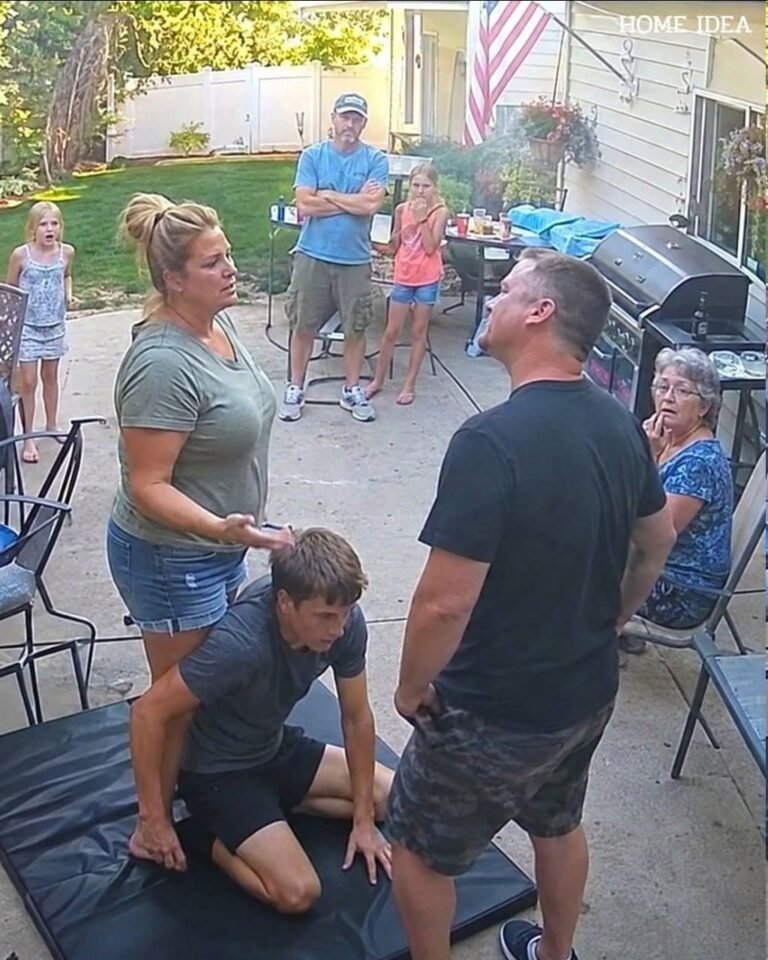 My Brother-In-Law Pushed My Thirteen-Year-Old Son Onto The Backyard Mat, Then Mocked Me In Front Of The Family While My Husband Stayed Silent. Six Seconds Later, He Was The One On The Mat, Learning Who I Really Was.