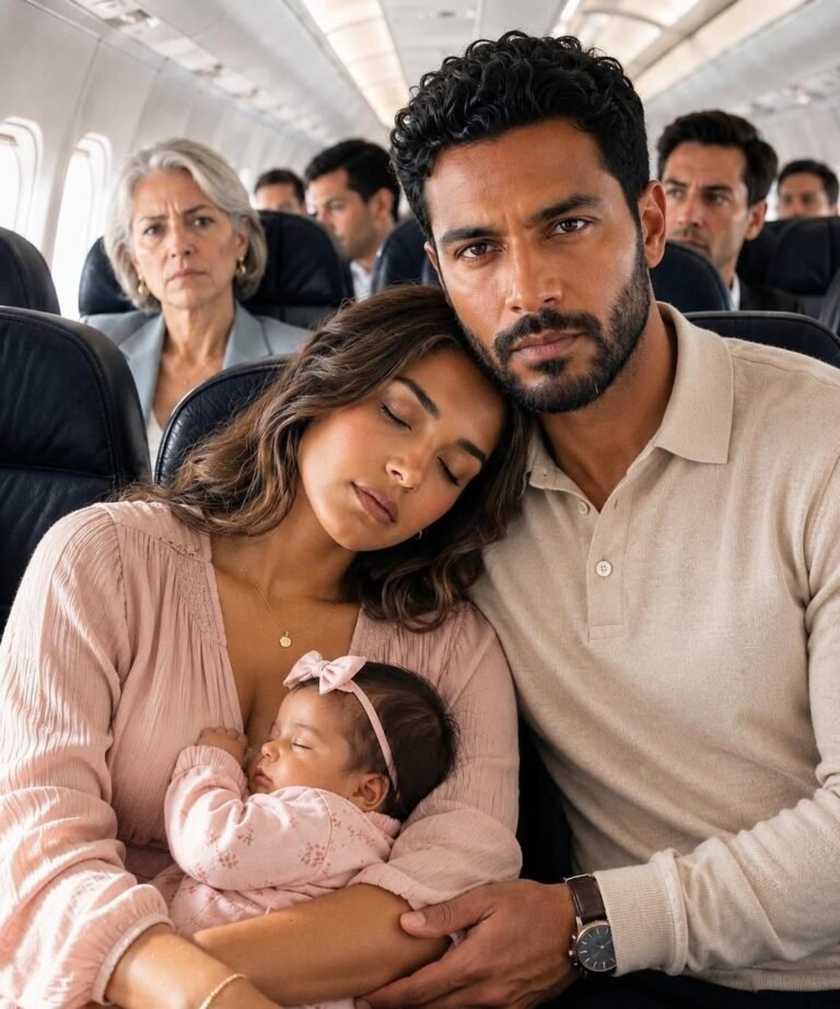 The stranger asked me to pretend to be asleep on his shoulder during the flight… but when we landed I discovered he was the most powerful businessman in Mexico and that my ex-husband was already looking for me.