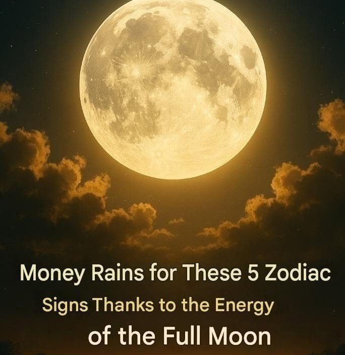 Money is raining down on these 5 zodiac signs thanks to the energy of the full moon…