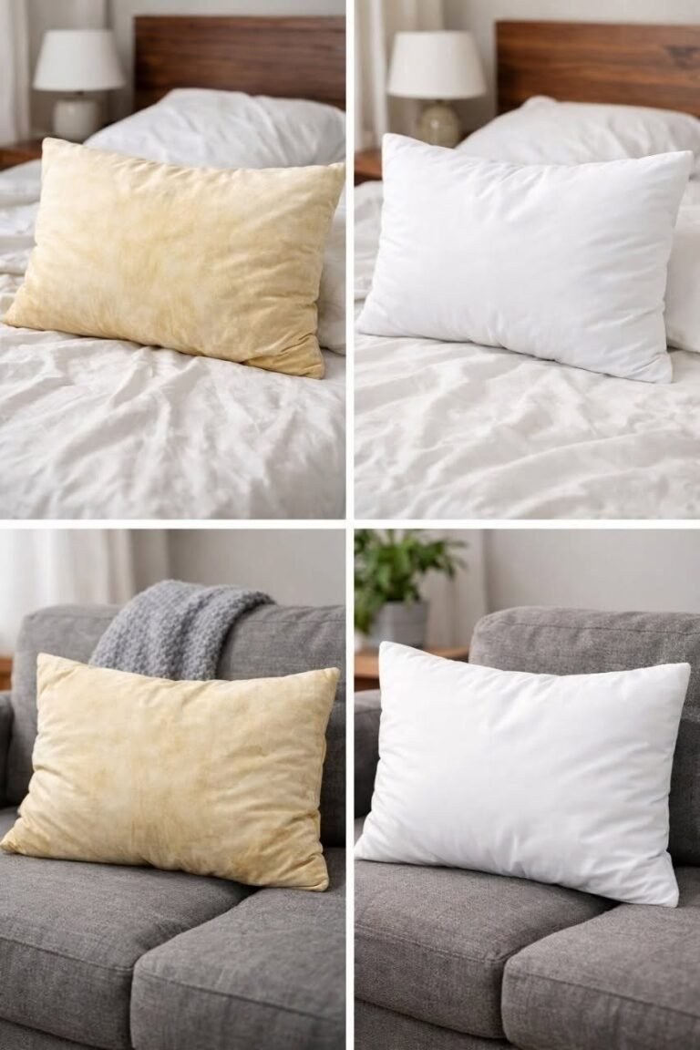 Yellowed mattresses and pillows, how to whiten them without using bleach