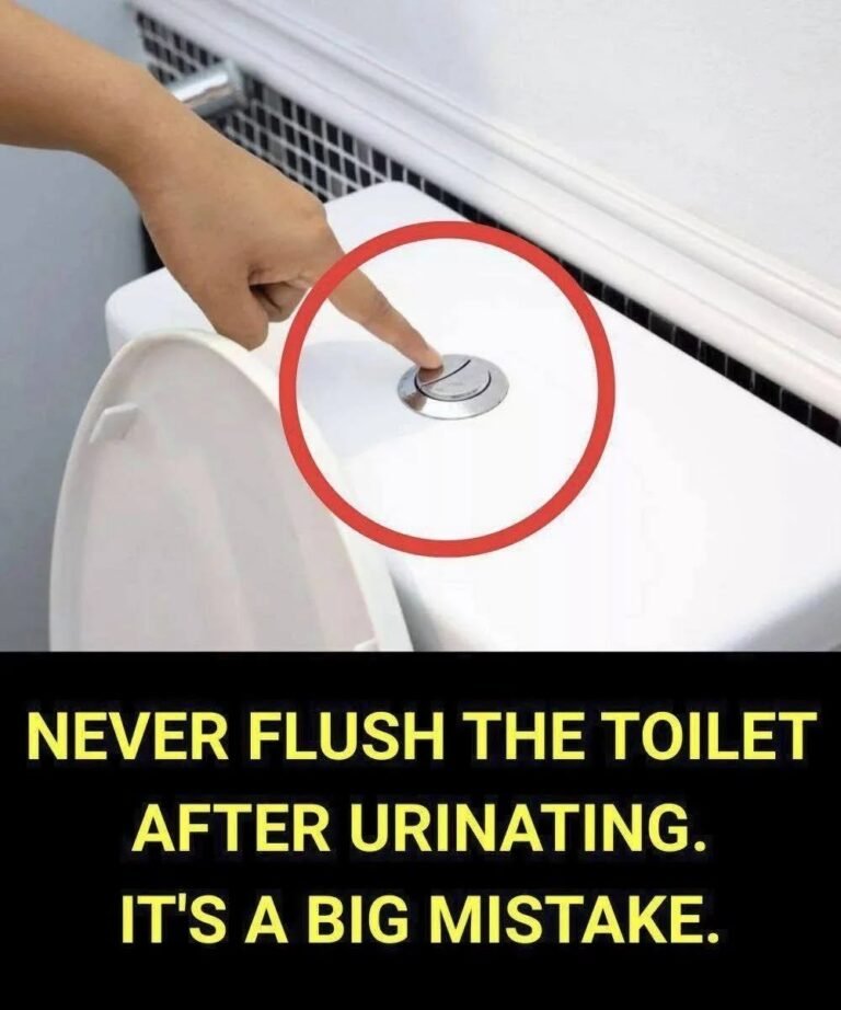 Why is it so important not to flush the toilet after every trip to the toilet to urinate?