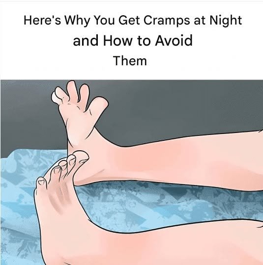 This is why we get cramps at night