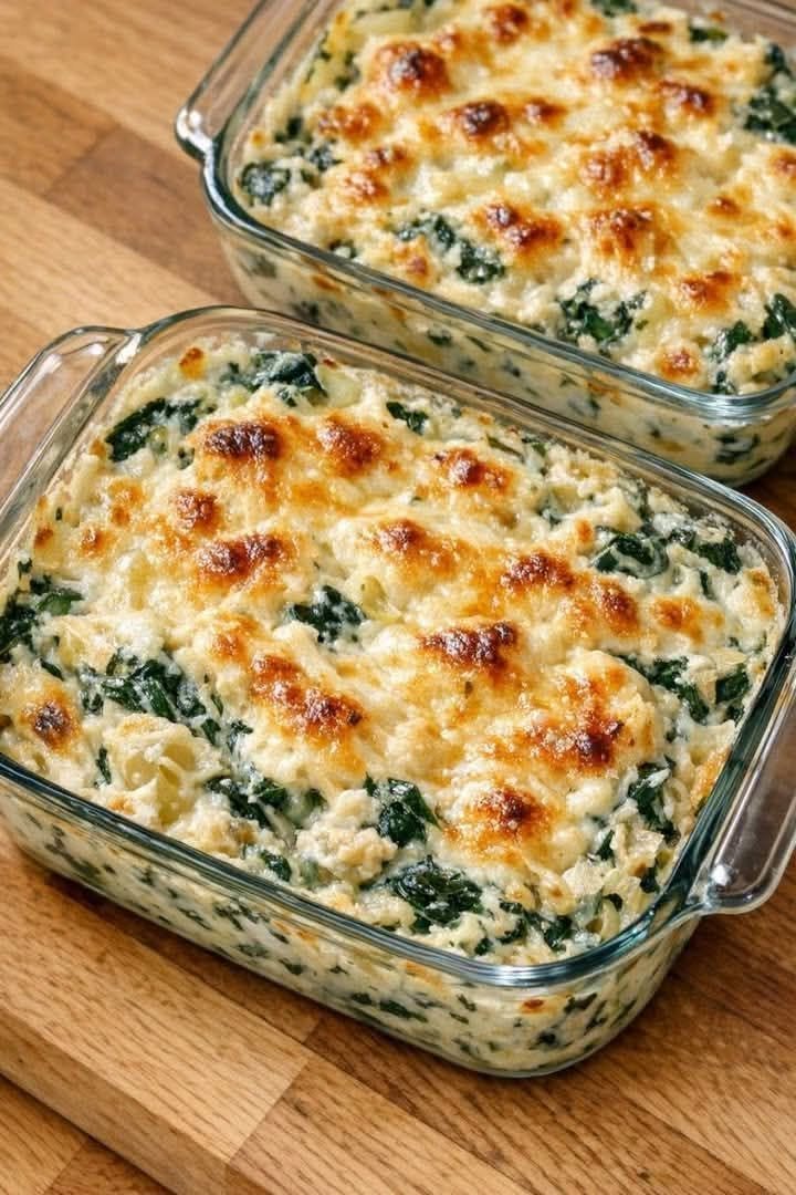 Low Carb Hot Spinach Artichoke Dip