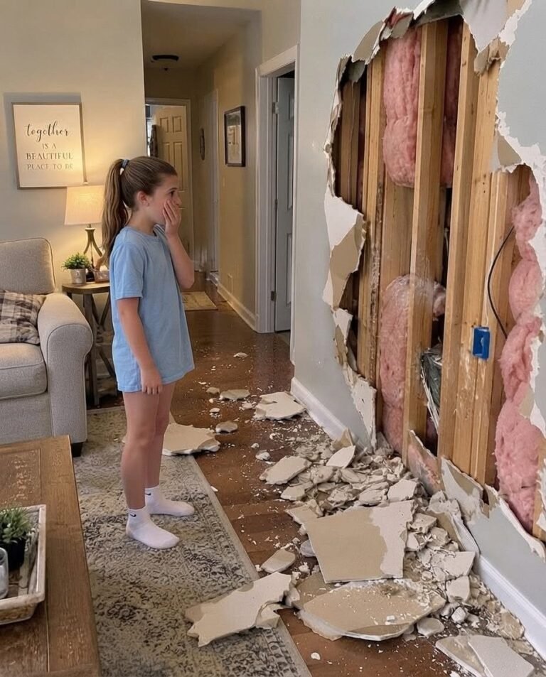 My Husband Said the Giant Hole in the Wall Was Just an Accident, Then Our Daughter Pulled Me Aside and Told Me the Truth
