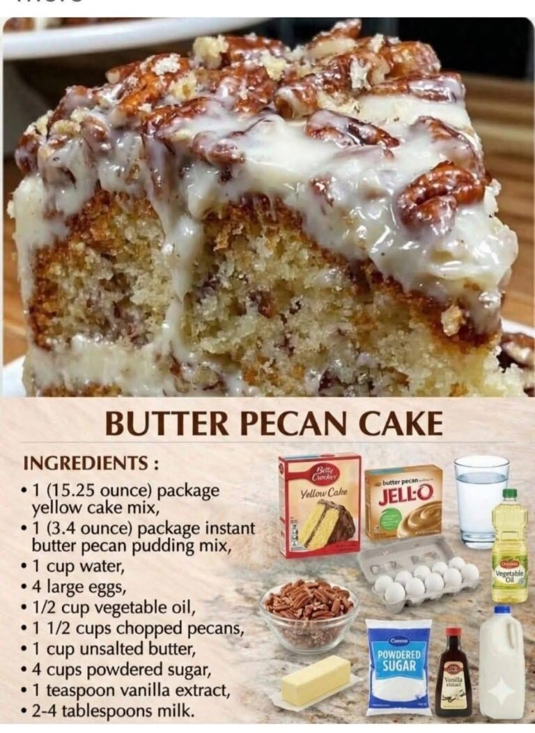 Gooey Butter Pecan Cake Recipe – Rich, Creamy & Irresistibly Decadent