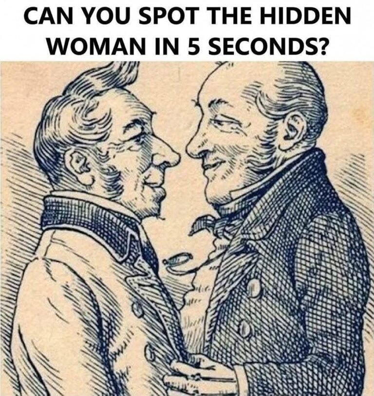Can you spot the hidden woman in 5 seconds?