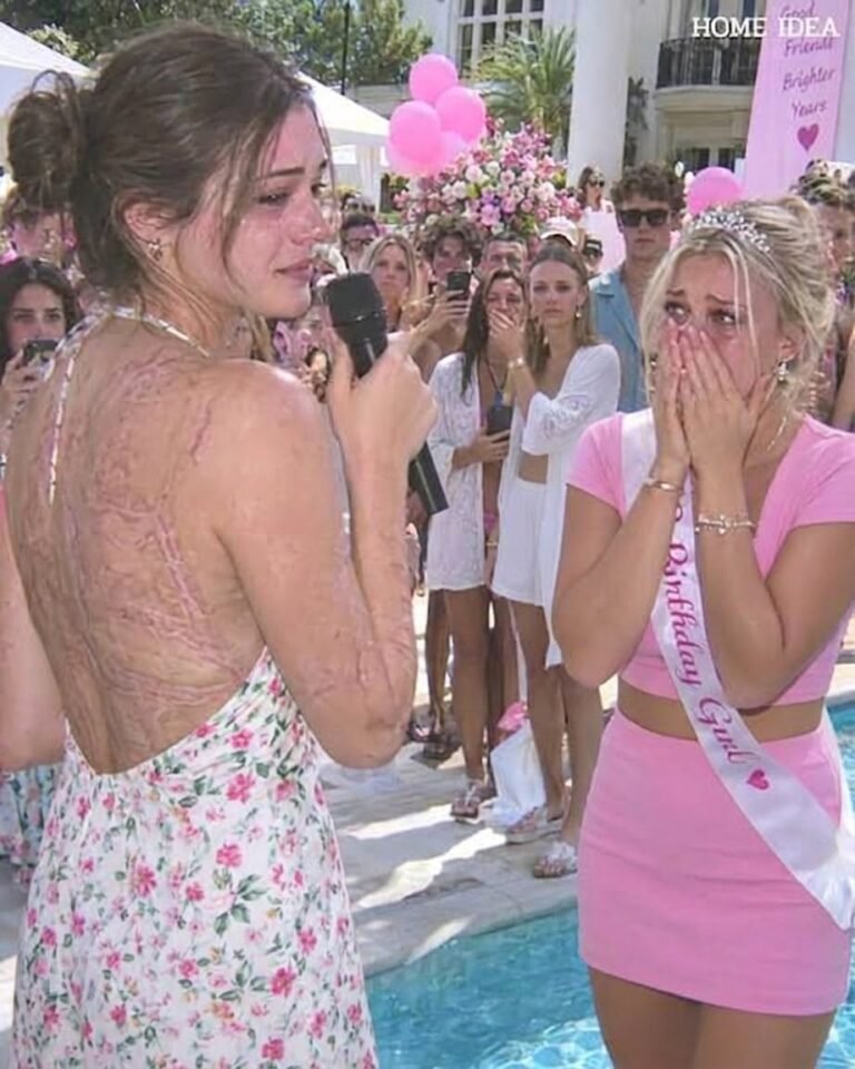 My twin sister forced me to wear a bikini at our eighteenth birthday party and laughed, “Go ahead… show everyone what you’ve been hiding beneath that robe.” Nearly two hundred guests lifted their phones, waiting to witness the humiliation they thought would never be forgotten.