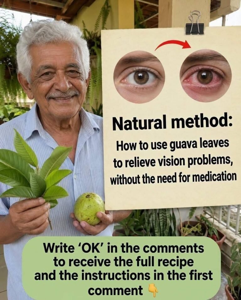 A natural remedy: Use guava leaves to treat eye problems, improve vision, and relieve pain and eye strain—especially as you age or after a long