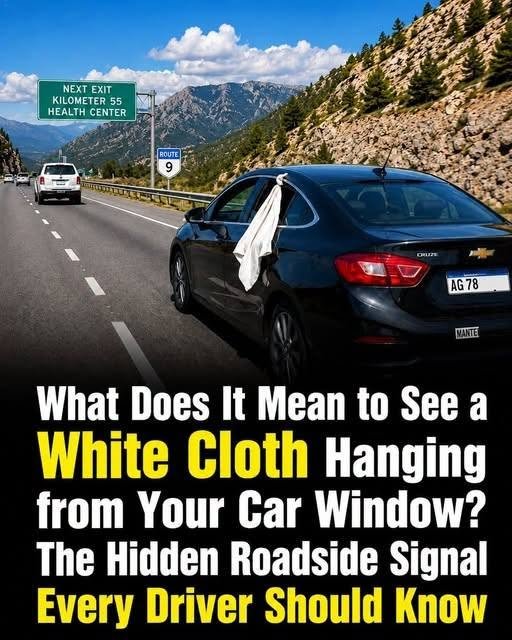 Why Some Drivers Hang a White Cloth from Their Car Window — The Hidden Meaning You Should Know