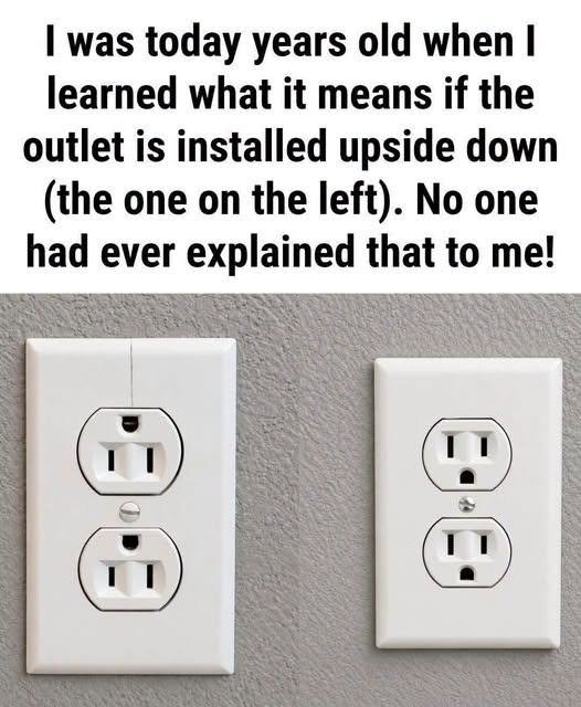 Reason Some Electrical Outlets Are Installed Upside Down